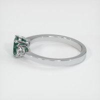 0.88 Ct. Sapphire Ring, 18K White Gold 4