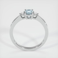 0.55 Ct. Sapphire Ring, 18K White Gold 3