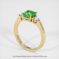 1.54 Ct. Tsavorite Garnet Ring, 10K Yellow Gold 2