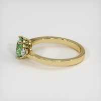 1.98 Ct. Bluish Green Sapphire Ring, 10K Yellow Gold 4