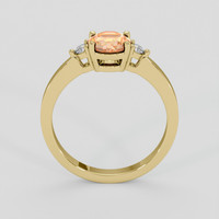 1.07 Ct. Bi Color Sapphire Ring, 10K Yellow Gold 3