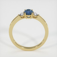 0.62 Ct. Sapphire Ring, 14K Yellow Gold 3