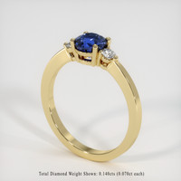1.08 Ct. Sapphire Ring, 14K Yellow Gold 2