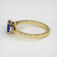 1.03 Ct. Blue Sapphire Ring, 14K Yellow Gold 4