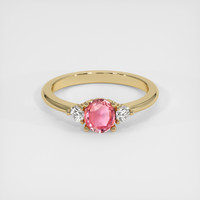 0.62 Ct. Sapphire Ring, 14K Yellow Gold 1
