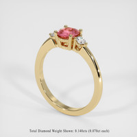 0.62 Ct. Sapphire Ring, 14K Yellow Gold 2