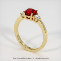 1.56 Ct. Ruby Ring, 14K Yellow Gold 2