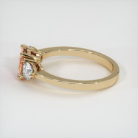 1.34 Ct. Orangish Brown Sapphire Ring, 14K Yellow Gold 4