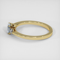0.70 Ct. Greyish Blue Sapphire Ring, 14K Yellow Gold 4