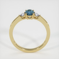 0.68 Ct. Sapphire Ring, 14K Yellow Gold 3