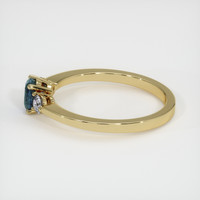 0.68 Ct. Sapphire Ring, 14K Yellow Gold 4