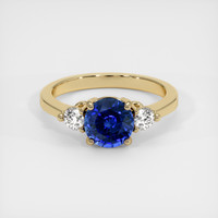 1.68 Ct. Sapphire Ring, 18K Yellow Gold 1