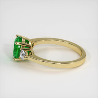 1.55 Ct. Emerald Ring, 18K Yellow Gold 4