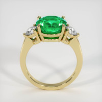 3.59 Ct. Emerald Ring, 18K Yellow Gold 3