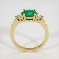 1.08 Ct. Emerald  Ring - 18K Yellow Gold