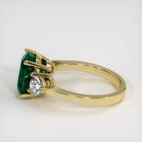 2.97 Ct. Emerald Ring, 18K Yellow Gold 4
