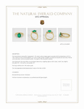 Emerald Ring 1.32 Ct., 18K Yellow Gold Appraisal