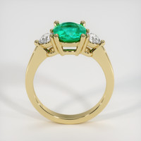 1.32 Ct. Emerald Ring, 18K Yellow Gold 3