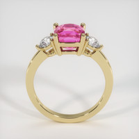 2.26 Ct. Pink Sapphire Ring, 18K Yellow Gold 3