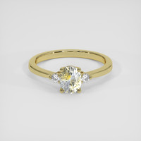 1.06 Ct. Bi Color Sapphire Ring, 18K Yellow Gold 1