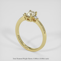 1.06 Ct. Bi Color Sapphire Ring, 18K Yellow Gold 2