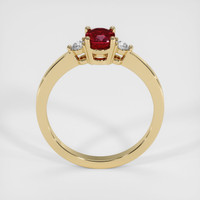 0.79 Ct. Ruby Ring, 18K Yellow Gold 3
