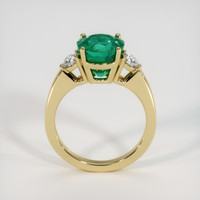 4.18 Ct. Emerald Ring, 18K Yellow Gold 3