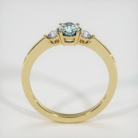 0.72 Ct. Sapphire Ring, 18K Yellow Gold 3