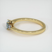 0.72 Ct. Sapphire Ring, 18K Yellow Gold 4