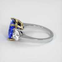6.52 Ct. Blue Sapphire Ring, 18K Yellow & White 4