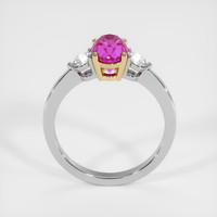 2.02 Ct. Pink Sapphire Ring, 18K Yellow & White 3