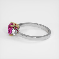 2.02 Ct. Pink Sapphire Ring, 18K Yellow & White 4