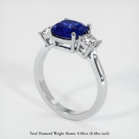 2.68 Ct. Sapphire Ring, Platinum 950 2