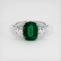 2.97 Ct. Emerald Ring, Platinum 950 1