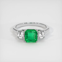 1.51 Ct. Emerald Ring, Platinum 950 1