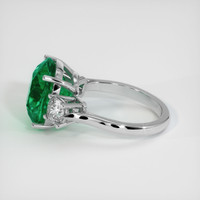 6.85 Ct. Emerald Ring, Platinum 950 4