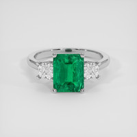 1.86 Ct. Emerald Ring, Platinum 950 1