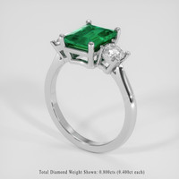 1.86 Ct. Emerald Ring, Platinum 950 2