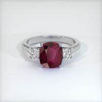 4.11 Ct. Ruby Ring, Platinum 950 1