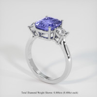 4.27 Ct. Sapphire Ring, Platinum 950 2