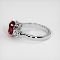 2.75 Ct. Ruby Ring, Platinum 950 4