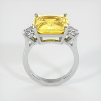 10.07 Ct. Yellow Sapphire Ring, Platinum 950 3