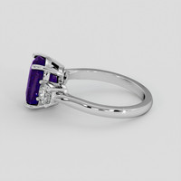 4.07 Ct. Color Change Sapphire Ring, 10K White Gold 4