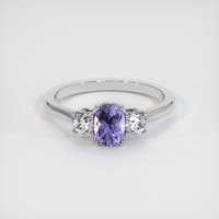 1.25 Ct. Violet Sapphire Ring, 10K White Gold 1
