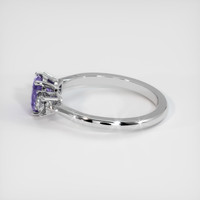 1.25 Ct. Violet Sapphire Ring, 10K White Gold 4