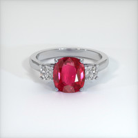 Ruby Ring 4.04 Ct., 14K White Gold Preview
