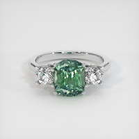 2.44 Ct. Sapphire Ring, 14K White Gold 1