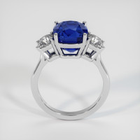 5.69 Ct. Blue Sapphire Ring, 18K White Gold 3