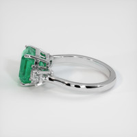 2.81 Ct. Emerald Ring, 18K White Gold 4