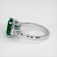 2.97 Ct. Emerald Ring, 18K White Gold 4